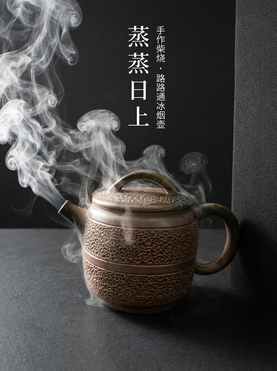 "Shunda" Artisanal Ice Smoke Teapot - A Journey of Smooth Passages