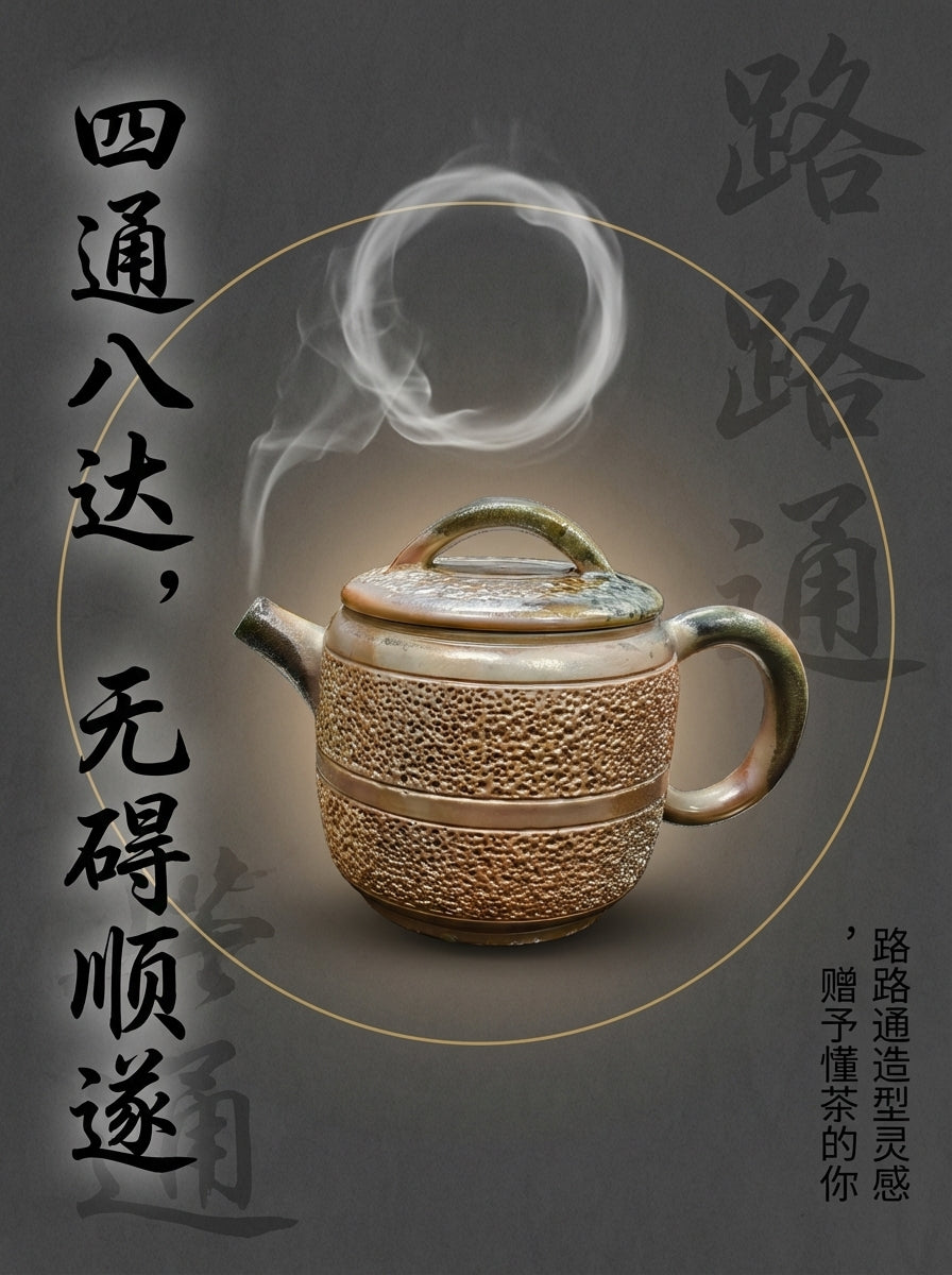 "Shunda" Artisanal Ice Smoke Teapot - A Journey of Smooth Passages