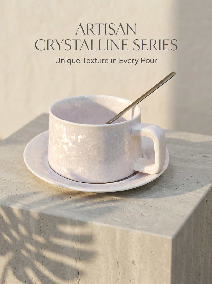 Coffee Cup - Crystalline Glaze-Pink