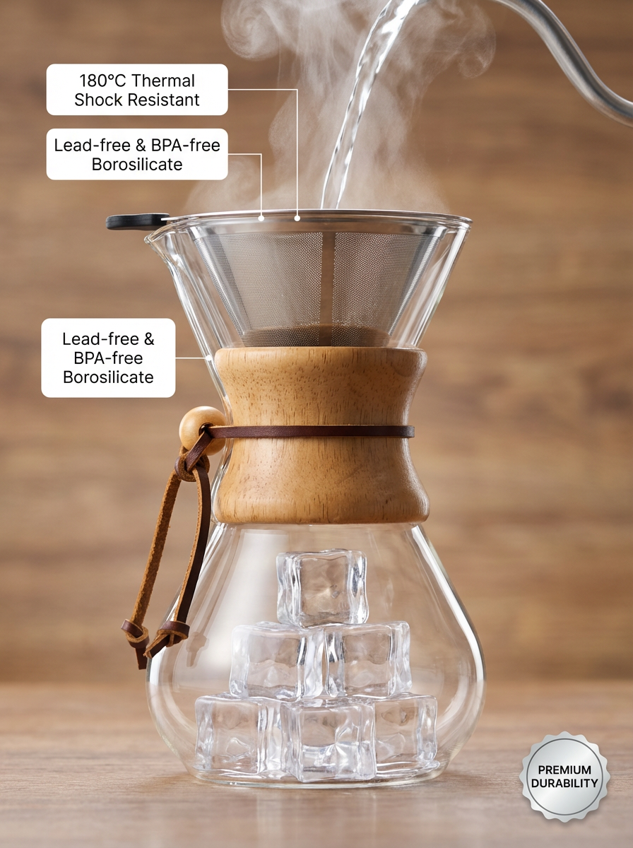 Hand Drip Coffee Pot - Glass